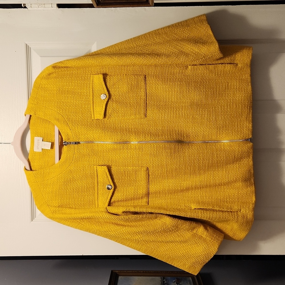 Chico's gold color jacket